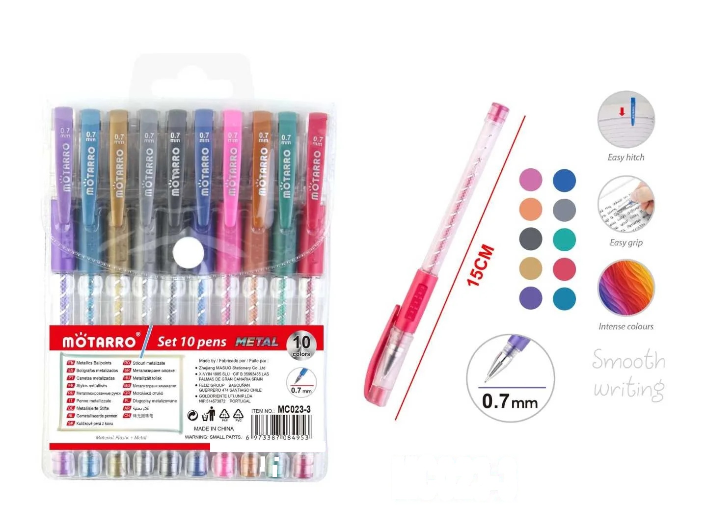 Motarro Metal Ink Ballpoints